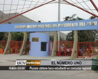 Piura: Joven gana beca estudiantil en concurso regional