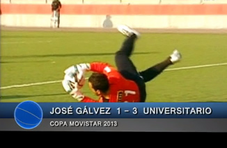 José Gálvez perdió ante el Universitario 1-3