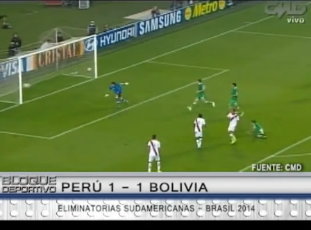 Resumen del partido entre Perú y Bolivia