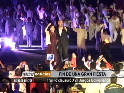 Trujillo clausuró XVII Juegos Bolivarianos