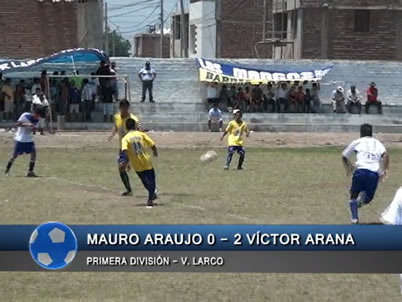 Resumen de la Primera División de Víctor Larco