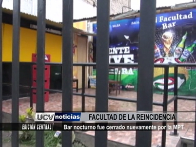 Bar nocturno fue cerrado nuevamente por la Municipalidad