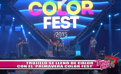 Trujillo se llenó de color con el «Primavera Color Fest»