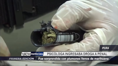 Piura: Psicóloga ingresaba droga al penal