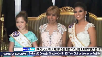 Trujillo: Proclaman a reinas del 66° Festival de la Primavera 2016