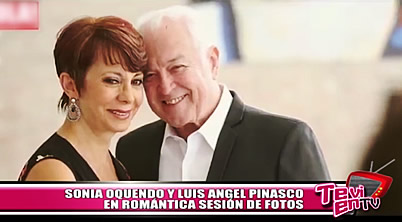 Sonia Oquendo y Luis Angel Pinasco en romántica sesión de fotos