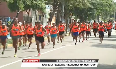 Maratón Primaveral: Todo listo para la carrera pedestre «Pedro Horna Montoya»
