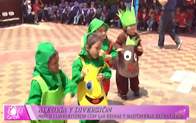 Festival de la Primavera: Niños compartieron alegría y diversión con reinas y bastoneras