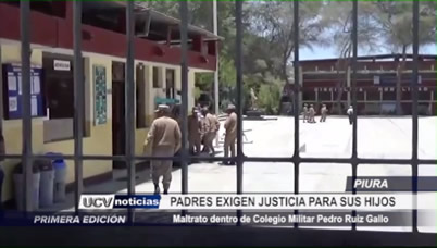 Piura: Maltrato dentro de colegio militar Pedro Ruiz Gallo