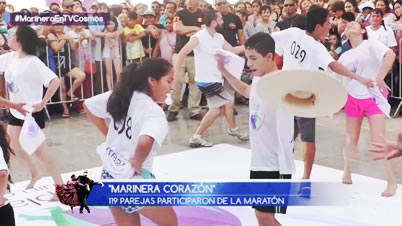 Infomarinera: 119 parejas participaron de la maratón «Marinera corazón»