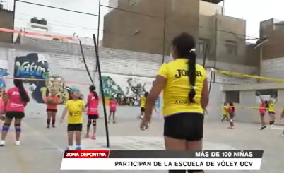 Vóley: Más de 100 niñas participan de la escuela de vóley UCV