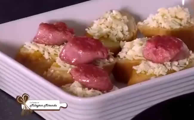 «Tostones de chorizo»