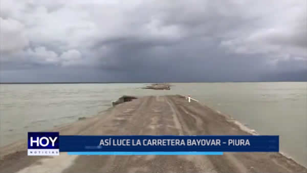 Piura: Así luce la carretera Bayóvar – Piura