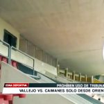 Prohíben uso de tribuna occidente para Vallejo vs. Caimanes