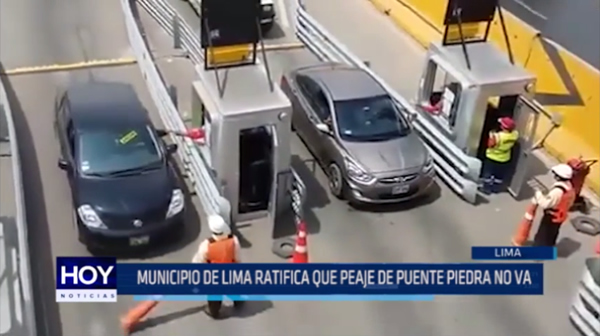 Lima: Municipio de Lima ratifica que peaje de Puente Piedra no va