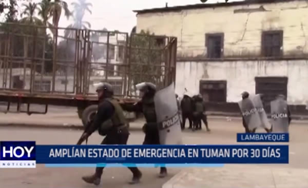 Lambayeque: Amplían estado de emergencia en Tumán por 30 días