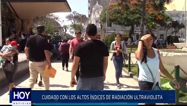 Chiclayo: Cuidado con los altos índices de radiación ultravioleta
