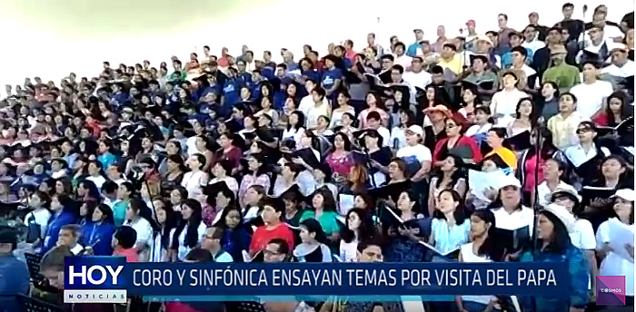 Trujillo: Coro y sinfónica ensayan temas por visita del Papa