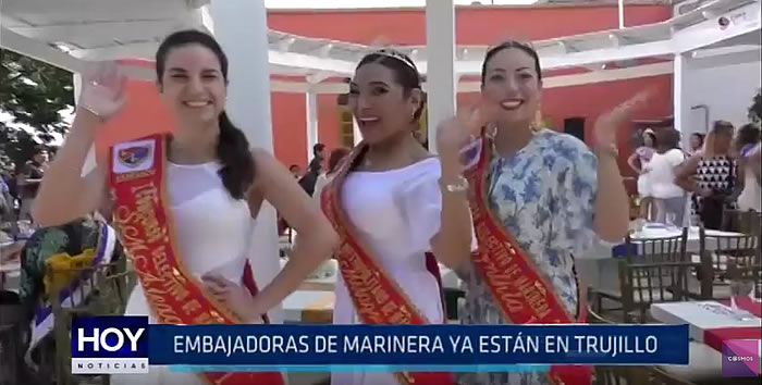 Trujillo: Embajadoras de marinera ya están en Trujillo