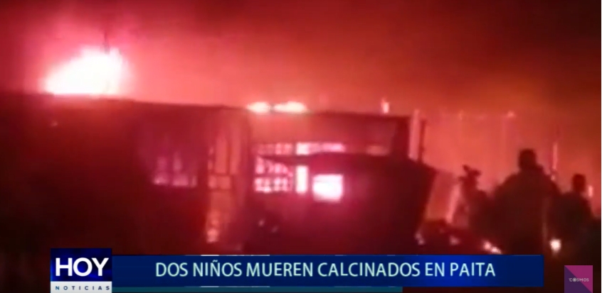 Piura: Niños mueren calcinados en Paita