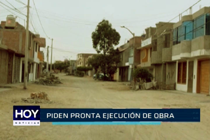 Chimbote: Piden pronta ejecución de obra