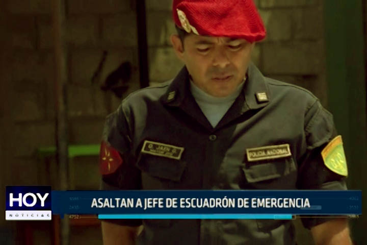 Chimbote: Asaltan a jefe de escuadrón de emergencia