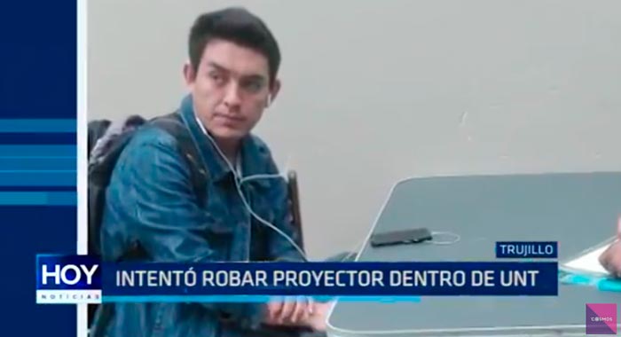 Trujillo: Intentó robar proyector dentro de UNT