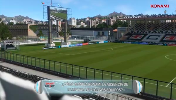 ¿Cómo maneja Konami la ausencia de licencias en algunos equipos?