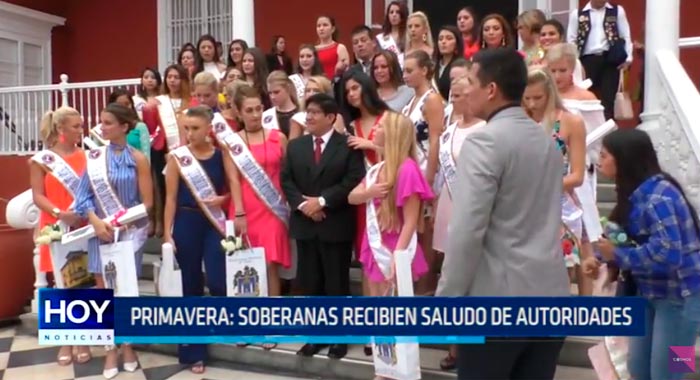 Primavera: Soberanas reciben saludo de autoridades