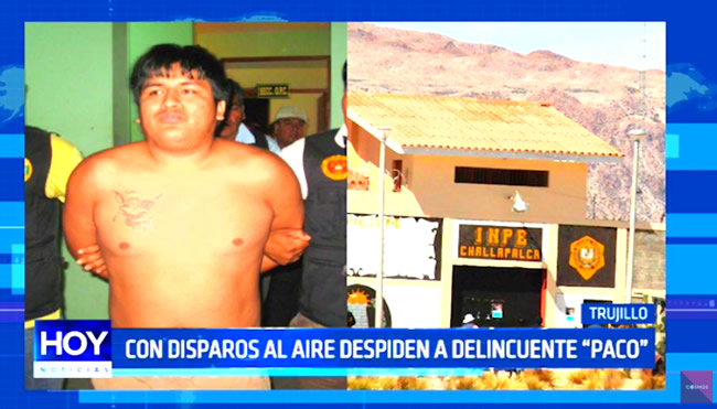 Trujillo: Con disparos al aire despiden a delincuente «Paco»