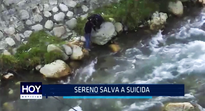 Huaraz: Sereno salva a suicida