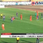 Universidad César Vallejo empató 1 – 1 a Carlos Mannucci