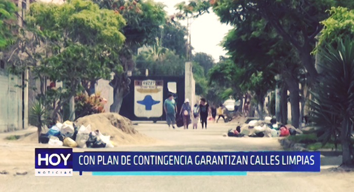 Chimbote: Con plan de contingencia garantizan calles limpias