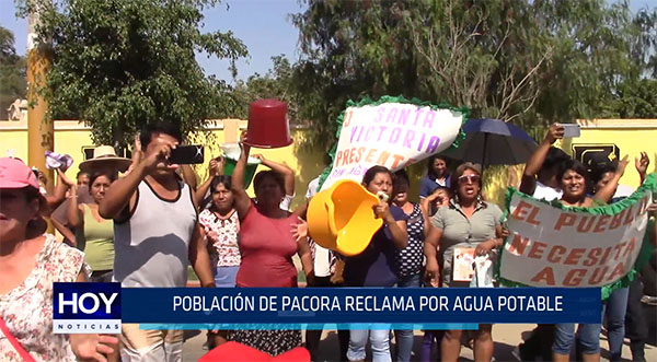 Chiclayo: Población de Pacora reclama por agua potable