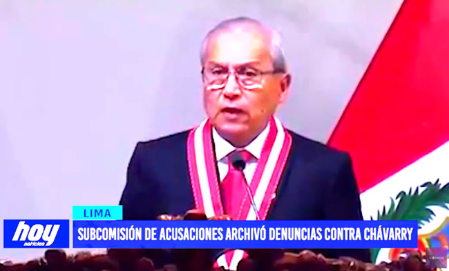 Subcomisión de acusaciones archivó denuncias contra Chávarry