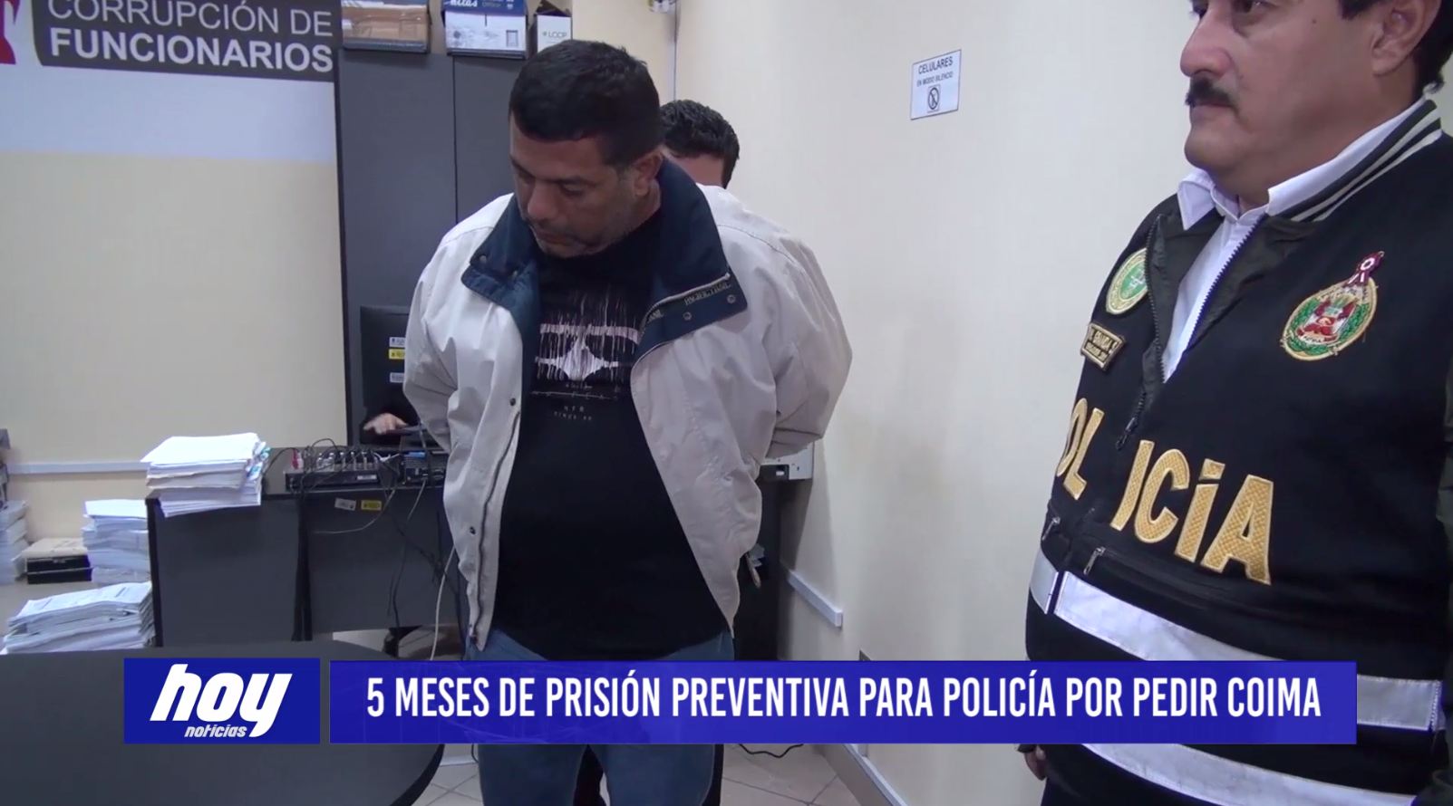 Chiclayo: 5 meses de prisión preventiva para policía por coima
