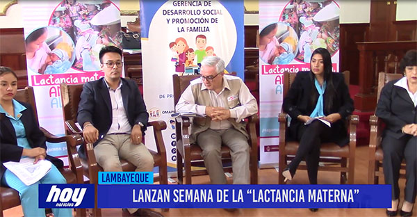 Chiclayo: Lanzan semana de la “lactancia materna”