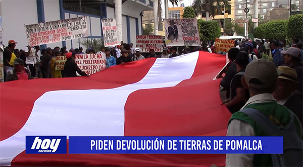 Chiclayo: Piden devolución de tierras de Pomalca