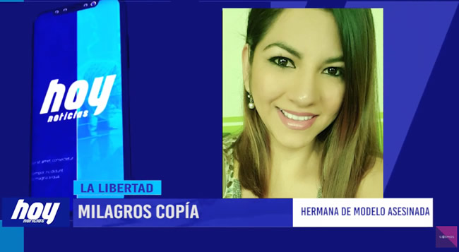 Hermana de modelo Karina Copía sospecha de otro móvil de crimen