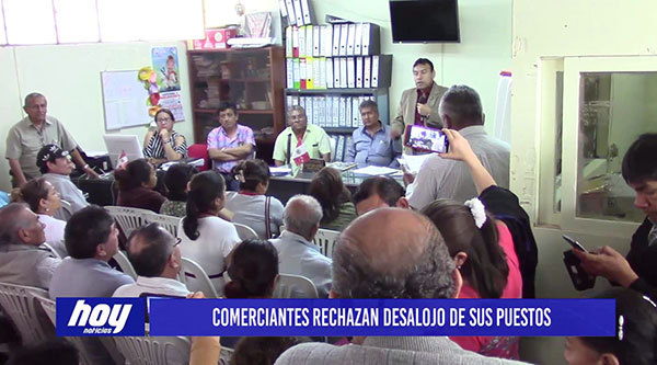 Chiclayo: Comerciantes rechazan desalojo de sus puestos