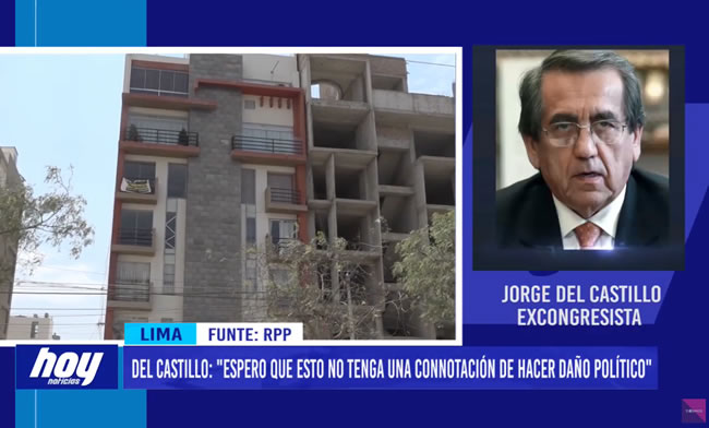 Del Castillo: «Espero que esto no tenga una connotación de hacer daño político»