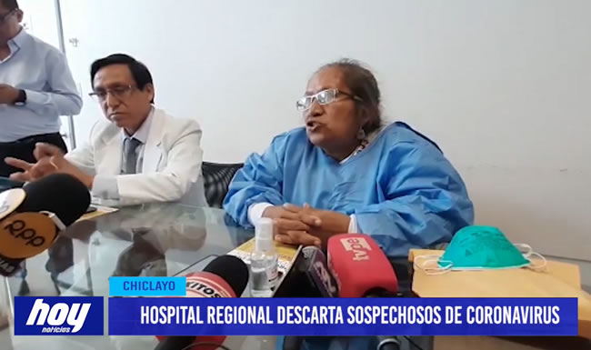 Chiclayo: Descartan sospechosos de coronavirus en Hospital Regional
