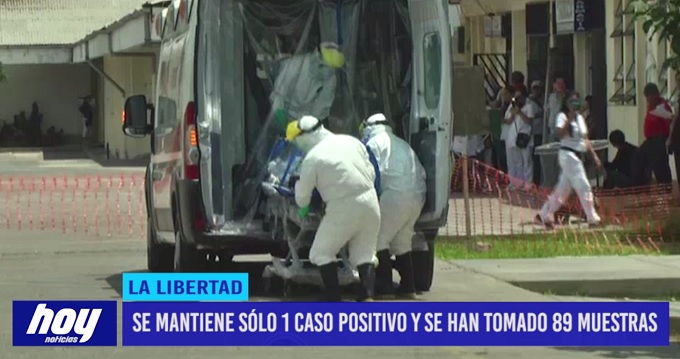Se mantiene solo un caso positivo se han tomado 89 muestras
