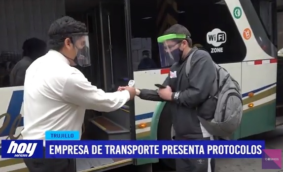 Empresa de transporte presenta protocolos Empresa de transporte presenta protocolos