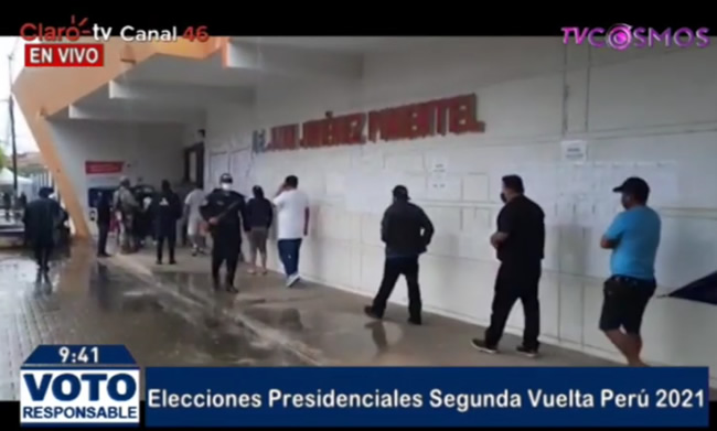 Loreto: Panorama electoral en exteriores del colegio de Iquitos