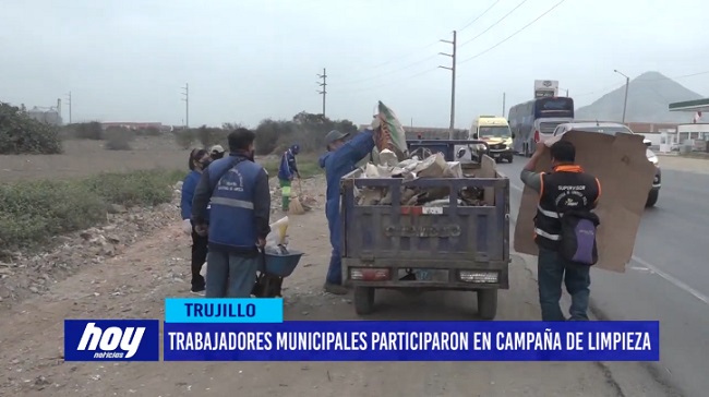 Trabajadores municipales participaron en campaña de limpieza