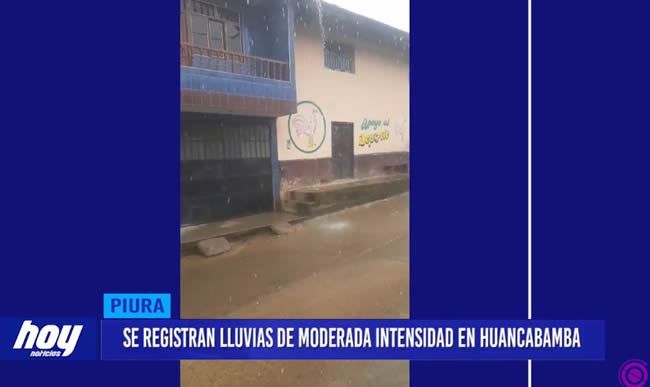 Piura: Se registran lluvias de moderada intensidad en Huancabamba Piura: Se registran lluvias de moderada intensidad en Huancabamba
