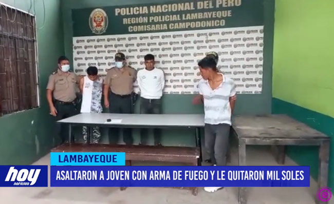 Lambayeque: Asaltaron a joven con arma de fuego y le quitaron mil soles Lambayeque: Asaltaron a joven con arma de fuego y le quitaron mil soles
