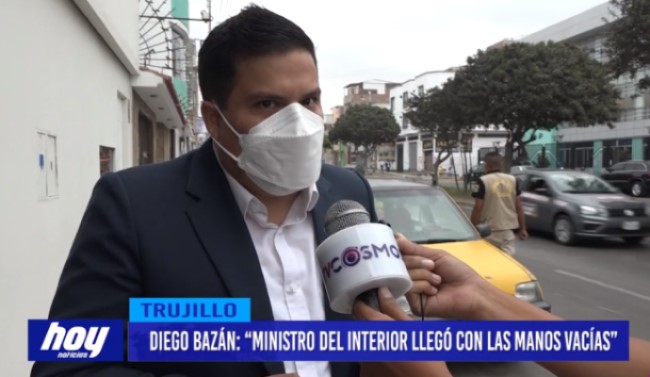 diego-bazan Diego Bazán: “ministro del interior llegó con las manos vacías”