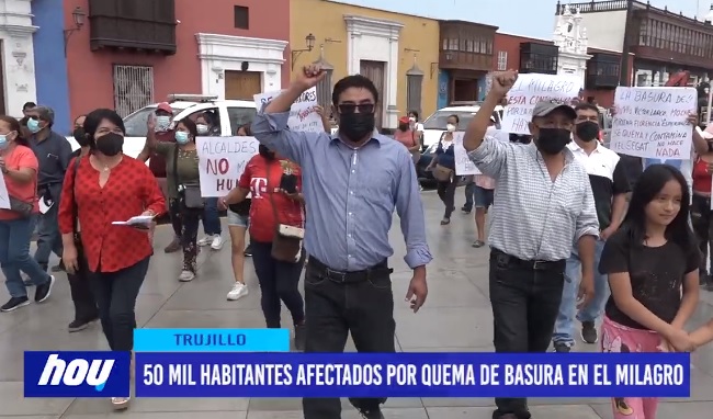 50 mil habitantes afectados por quema de basura en El Milagro 50 mil habitantes afectados por quema de basura en El Milagro